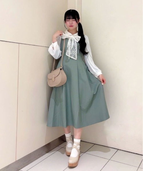 クロスストラップ厚底パンプス/fint フィント（パンプス）｜an another