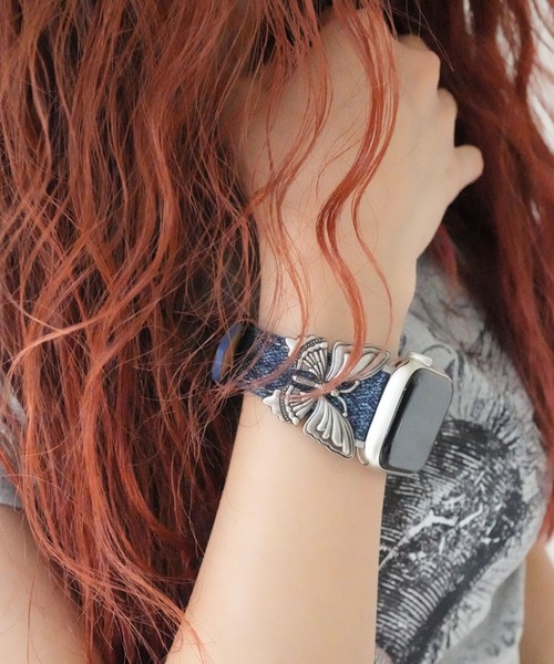 Port(ポート)の「【 Port / ポート 】 AppleWatch バタフライ デザイン / アップルウォッチバンド #_(デジタル腕時計・レディース・サックスブルー/ブラック/ライトブルー/ブルー・40mm/44mm)」の13枚目の写真