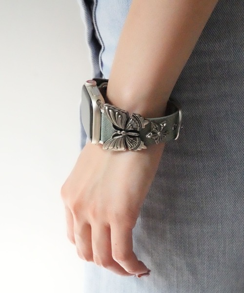 Port(ポート)の「【 Port / ポート 】 AppleWatch バタフライ デザイン / アップルウォッチバンド #_(デジタル腕時計・レディース・サックスブルー/ブラック/ライトブルー/ブルー・40mm/44mm)」の16枚目の写真