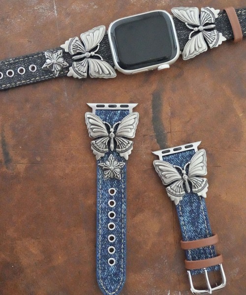 Port(ポート)の「【 Port / ポート 】 AppleWatch バタフライ デザイン / アップルウォッチバンド #_(デジタル腕時計・レディース・サックスブルー/ブラック/ライトブルー/ブルー・40mm/44mm)」の22枚目の写真