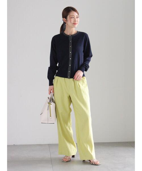 Te chichi（テチチ）の「ハイツイストコットンクルーカーディガン（カーディガン/ボレロ・レディース・オフホワイト/ピンク/ベージュ/ネイビー・F）」の15枚目の写真