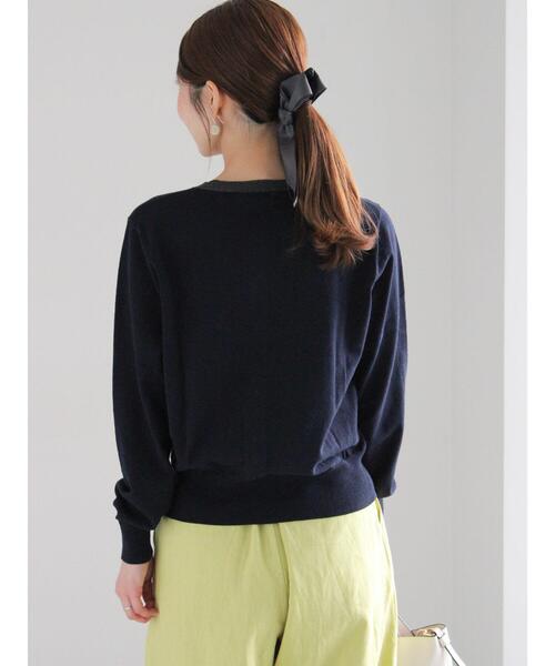 Te chichi（テチチ）の「ハイツイストコットンクルーカーディガン（カーディガン/ボレロ・レディース・オフホワイト/ピンク/ベージュ/ネイビー・F）」の17枚目の写真