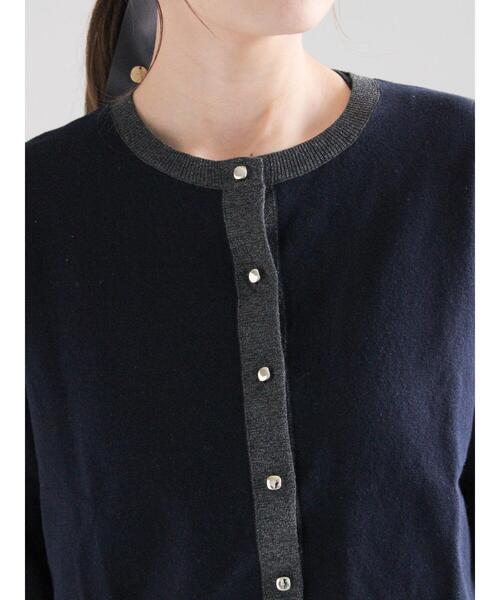 Te chichi（テチチ）の「ハイツイストコットンクルーカーディガン（カーディガン/ボレロ・レディース・オフホワイト/ピンク/ベージュ/ネイビー・F）」の19枚目の写真