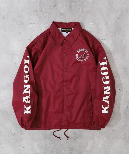 KANGOL（カンゴール）の「KANGOL ナイロン コーチジャケット（ナイロンジャケット・メンズ・バーガンディー/ネイビー系1/ブラック/ブルー/レッド系・XL/L/M）」の8枚目の写真