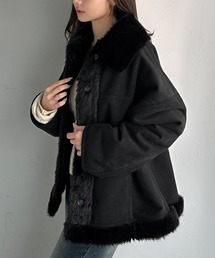 希少⭐︎IA懸賞品Gコート'02「ザ・ムートン」ブラックムーンコートM ムートンコート(ブラック・黒) | レディースファッション通販の