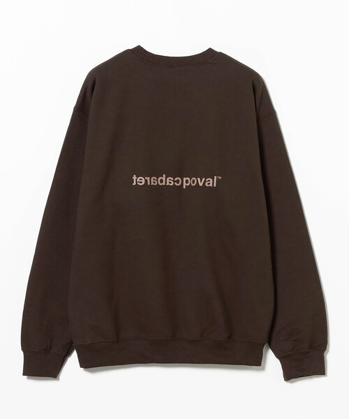 cabaret poval（キャバレーポバール）の「Cabaret Poval / No Crewneck（スウェット・メンズ・ダークブラウン/ライトグレー・X-LARGE/MEDIUM/XX-LARGE/LARGE）」の10枚目の写真