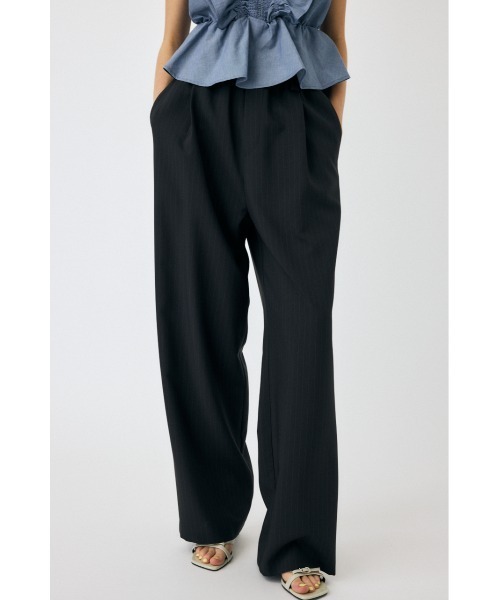 MOUSSY（マウジー）の「RELAX トラウザー（スラックス・レディース・ブラック系その他/杢グレー/ブラウン・1/2）」の2枚目の写真