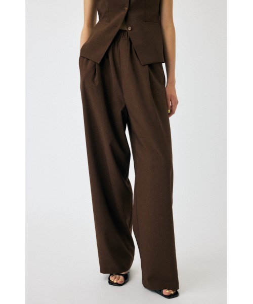 MOUSSY（マウジー）の「RELAX トラウザー（スラックス・レディース・ブラック系その他/杢グレー/ブラウン・1/2）」の4枚目の写真