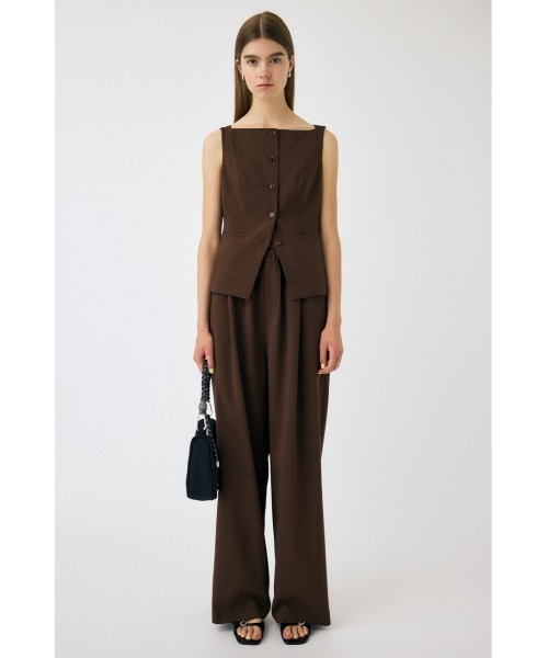 MOUSSY（マウジー）の「RELAX トラウザー（スラックス・レディース・ブラック系その他/杢グレー/ブラウン・1/2）」の7枚目の写真