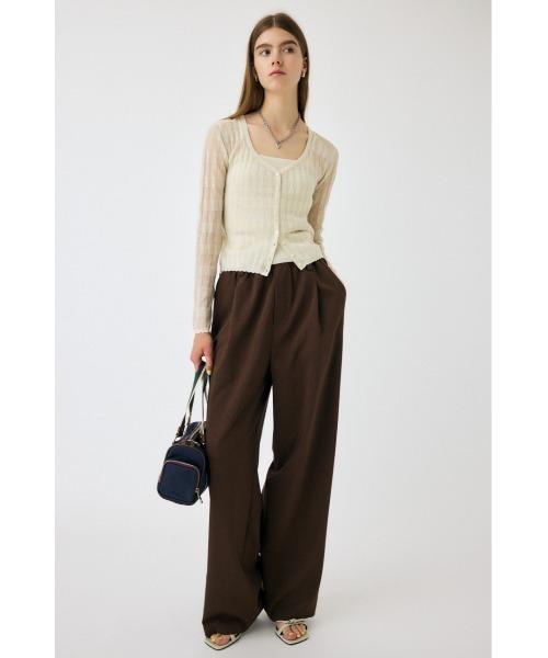 MOUSSY（マウジー）の「RELAX トラウザー（スラックス・レディース・ブラック系その他/杢グレー/ブラウン・1/2）」の11枚目の写真