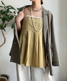 DouDou | プリーツチュニックキャミ(シャツ/ブラウス)