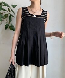 DouDou | プリーツチュニックキャミ(シャツ/ブラウス)