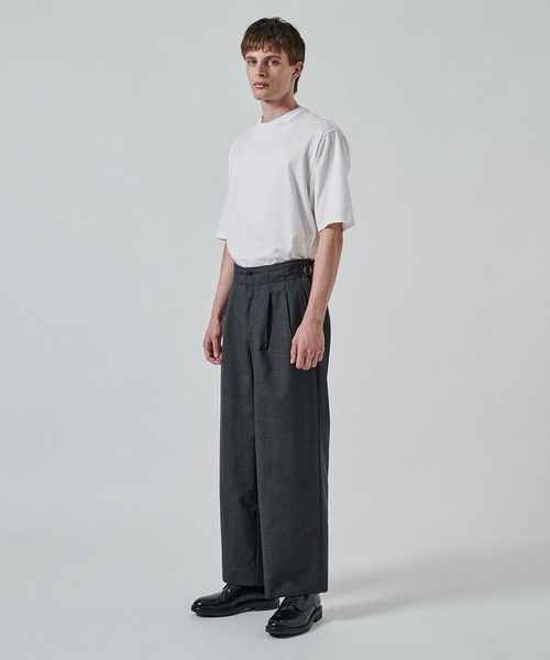 marka/MARKAWARE】別注 TWO TUCK MILITARY TROUSERS（スラックス