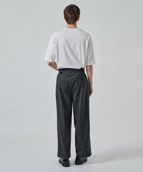 marka/MARKAWARE】別注 TWO TUCK MILITARY TROUSERS（スラックス