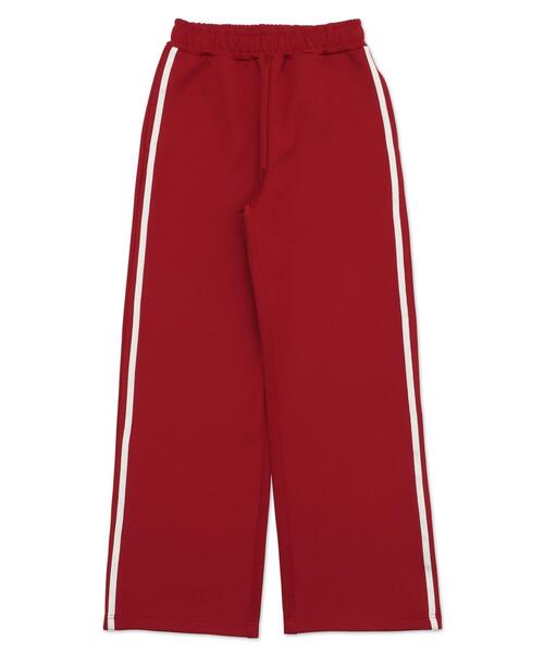 WEGO（ウィゴー）の「WEGO/スクールライントラックパンツ（スウェットパンツ・レディース・ネイビー/ブラック/ベージュ/ピンク/ワイン・FREE）」の20枚目の写真