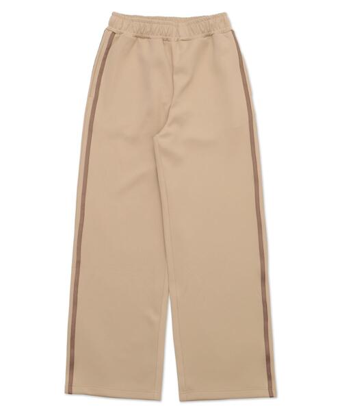 WEGO（ウィゴー）の「WEGO/スクールライントラックパンツ（スウェットパンツ・レディース・ネイビー/ブラック/ベージュ/ピンク/ワイン・FREE）」の21枚目の写真