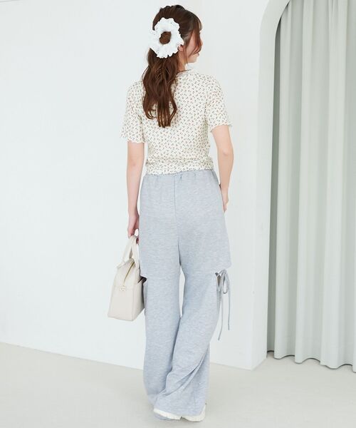 MAJESTIC LEGON（マジェスティックレゴン）の「フロントリボンレイヤード風トップス（Tシャツ/カットソー・レディース・ホワイト系その他2/ネイビー/レッド・MEDIUM）」の15枚目の写真