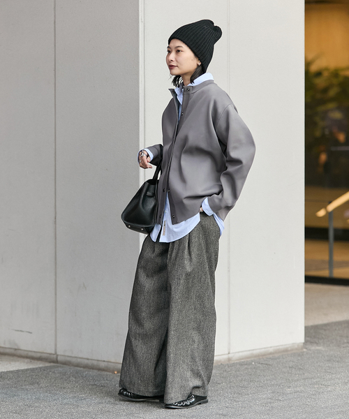 JOURNAL STANDARD(ジャーナルスタンダード)の「《WEB限定追加》ウォッシャブルバナナスリーブカーディガン(カーディガン/ボレロ・レディース・ブラック/チャコールグレー/ブラウン・FREE)」の6枚目の写真