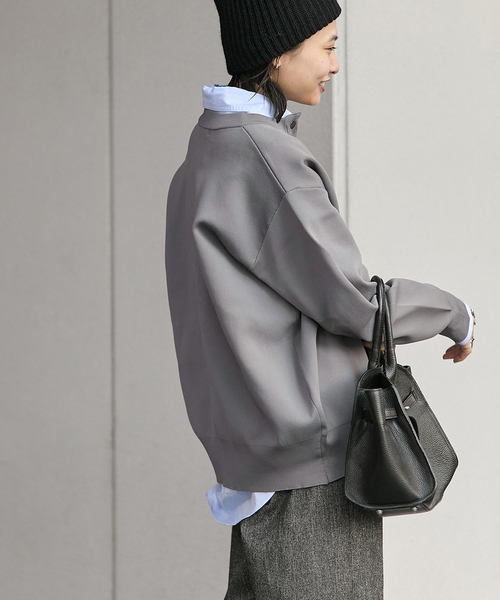 WEB限定追加》ウォッシャブルバナナスリーブカーディガン