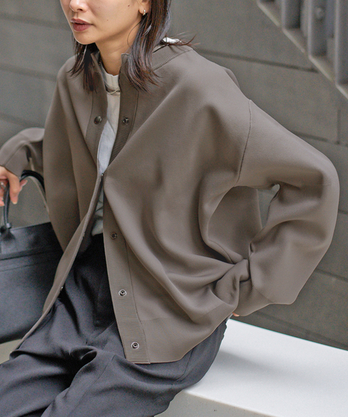 JOURNAL STANDARD(ジャーナルスタンダード)の「《WEB限定追加》ウォッシャブルバナナスリーブカーディガン(カーディガン/ボレロ・レディース・ブラック/チャコールグレー/ブラウン・FREE)」の14枚目の写真