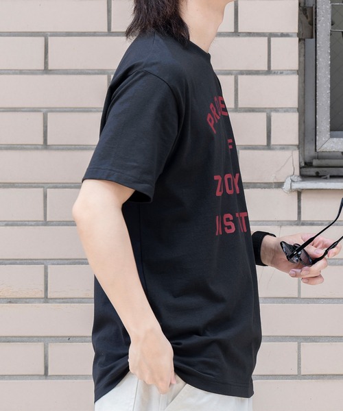 ZOO YORK/ズーヨーク】フロントプリントTシャツ/ブランドロゴ