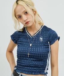 atmos pink Shirring Mini Game Shirt / アトモス ピンク シャーリング ミニ ゲーム シャツ