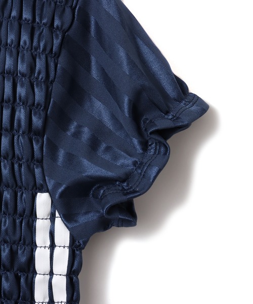 atmos pink（アトモスピンク）の「atmos pink Shirring Mini Game Shirt / アトモス ピンク シャーリング ミニ ゲーム シャツ（Tシャツ/カットソー・レディース・ネイビー/ピンク/ブラック・FREE）」の8枚目の写真