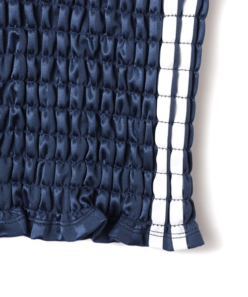 atmos pink（アトモスピンク）の「atmos pink Shirring Mini Game Shirt / アトモス ピンク シャーリング ミニ ゲーム シャツ（Tシャツ/カットソー・レディース・ネイビー/ピンク/ブラック・FREE）」の9枚目の写真