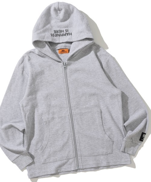 KRIFF MAYER Kid's Collection（クリフメイヤーキッズコレクション）の「【綿100％】Wフェイスパーカー（パーカー・キッズ・カーキ/グレー/イエロー/チャコール・130/120/170/160/150/140）」の2枚目の写真