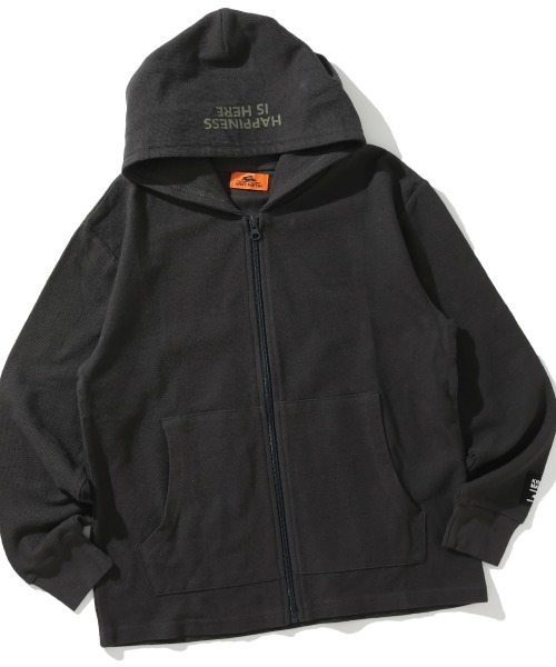 KRIFF MAYER Kid's Collection（クリフメイヤーキッズコレクション）の「【綿100％】Wフェイスパーカー（パーカー・キッズ・カーキ/グレー/イエロー/チャコール・130/120/170/160/150/140）」の3枚目の写真