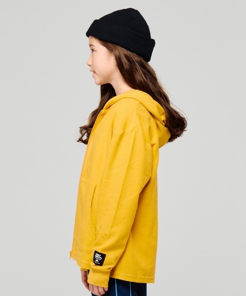 KRIFF MAYER Kid's Collection（クリフメイヤーキッズコレクション）の「【綿100％】Wフェイスパーカー（パーカー・キッズ・カーキ/グレー/イエロー/チャコール・130/120/170/160/150/140）」の6枚目の写真