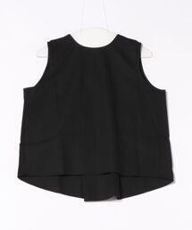 WEB限定麻混ノースリブラウス