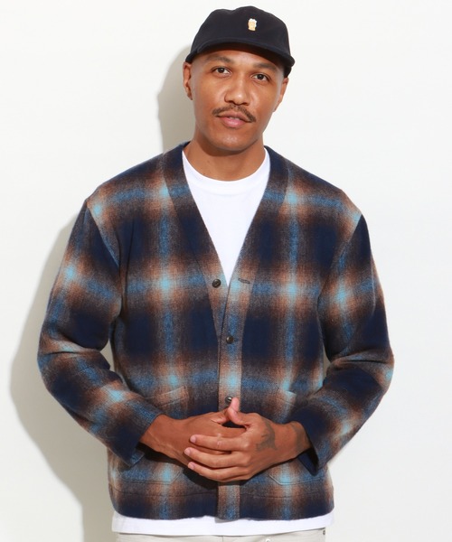 ROTAR（ローター）の「Shaggy Ombre Cardigan（カーディガン/ボレロ・メンズ・グリーン/ブラック/ブルー・X-LARGE/LARGE/MEDIUM）」の4枚目の写真