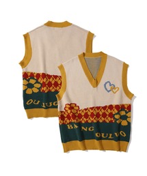 ブランド古着】メンズのニット/セーター（イエロー/黄色系・袖