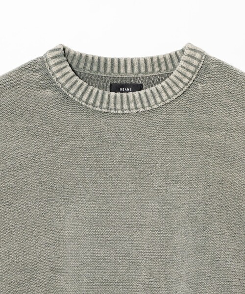 BEAMS(ビームス)の「7ゲージ フェード クルーネック ニット(ニット/セーター・メンズ・オリーブ/ベージュ系その他・S/M/L/XL)」の7枚目の写真