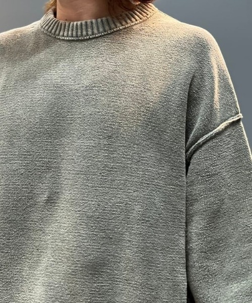 BEAMS(ビームス)の「7ゲージ フェード クルーネック ニット(ニット/セーター・メンズ・オリーブ/ベージュ系その他・S/M/L/XL)」の16枚目の写真