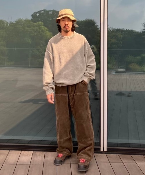 BEAMS(ビームス)の「7ゲージ フェード クルーネック ニット(ニット/セーター・メンズ・オリーブ/ベージュ系その他・S/M/L/XL)」の18枚目の写真