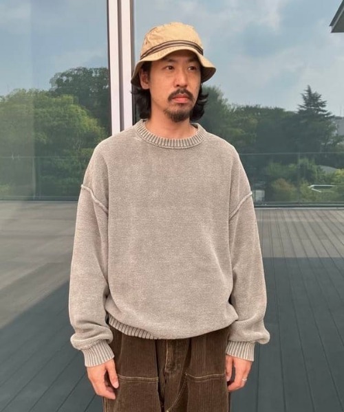 BEAMS 7ゲージ フェード クルーネック ニット セール】7ゲージ フェード クルーネック ニット（ニット/セーター