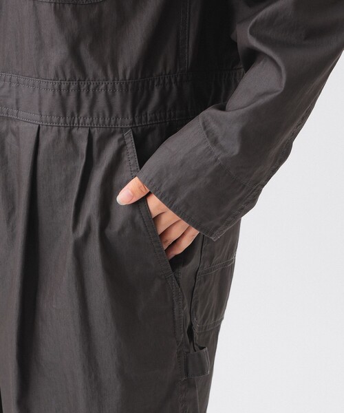 BEAMS BOY（ビームスボーイ）の「ショーツ オールインワン（サロペット/オーバーオール・レディース・ベージュ/チャコールグレー・ONE SIZE）」の17枚目の写真