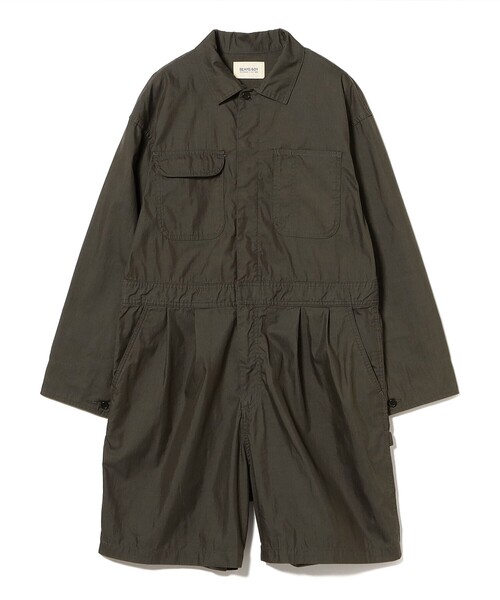 BEAMS BOY（ビームスボーイ）の「ショーツ オールインワン（サロペット/オーバーオール・レディース・ベージュ/チャコールグレー・ONE SIZE）」の10枚目の写真