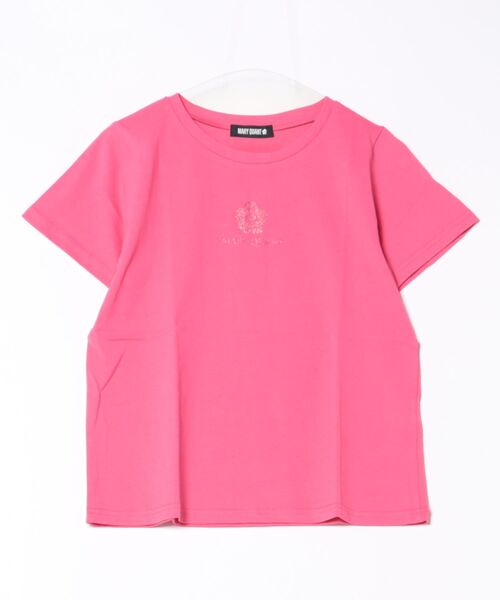 ピンクグリッターロゴ Tシャツ（Tシャツ/カットソー）｜MARY