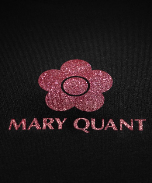 新作マリークワント ピンクグリッターロゴ Tシャツ ピンクグリッターロゴ Tシャツ | MARY QUANT（マリークワント