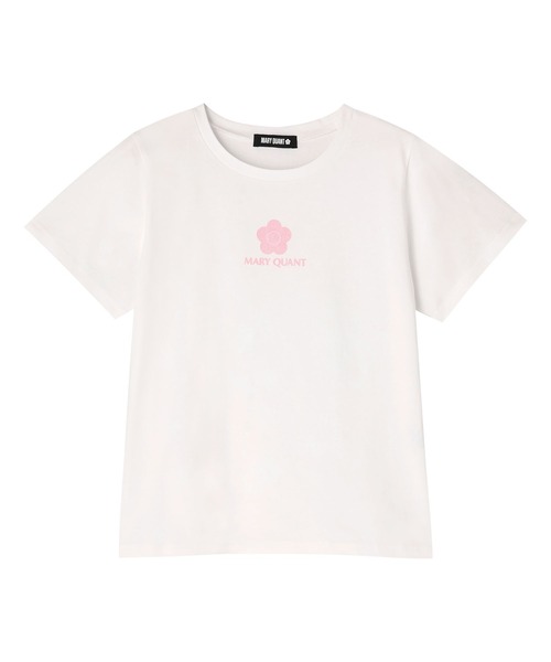 MARY QUANT ピンクグリッター ロゴ Tシャツ (ブラック) MARY QUANT ONLINE SHOP｜マリークヮントオンラインショップ