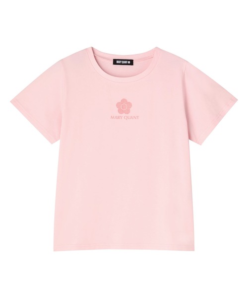 新作マリークワント ピンクグリッターロゴ Tシャツ マリークワント MARY QUANT ピンクグリッターロゴ Tシャツ