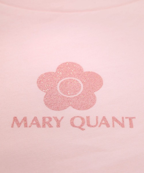 新作マリークワント ピンクグリッターロゴ Tシャツ マリークワント MARY QUANT ピンクグリッターロゴ Tシャツ