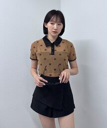 [mline]プリント チュールポロT