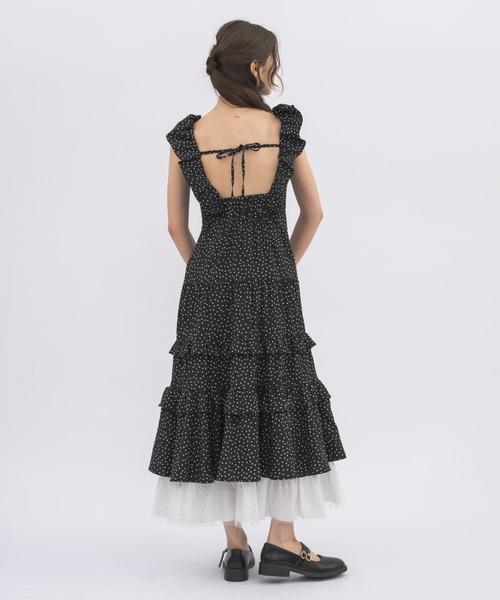 ★TOTEME★トーテム ツイスト入り ミディワンピース dot × dot many frill onepiece / フリルドットワンピース