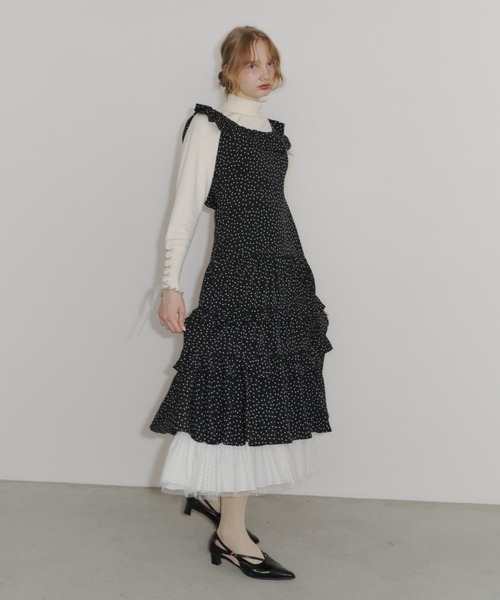 dot × dot many frill onepiece / フリルドットワンピース（ワンピース