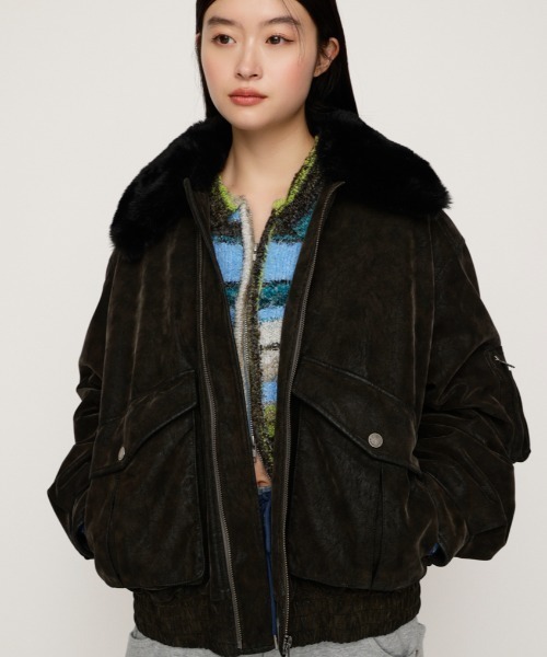 完売カラーWASHED PUFFER BZ ウォッシュド パッファー ブルゾン 完売カラー再入荷】WASHED PUFFER BZ ウォッシュド パッファー