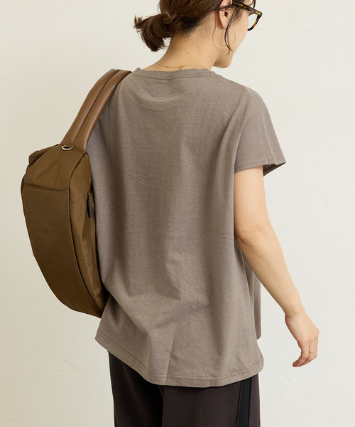 RIDING HIGH（ライディングハイ）の「《追加》【RIDING HIGH/ライディングハイ】ラフィテンジクTシャツ（Tシャツ/カットソー・レディース・ホワイト/ブラウン/サックスブルー・FREE）」の18枚目の写真